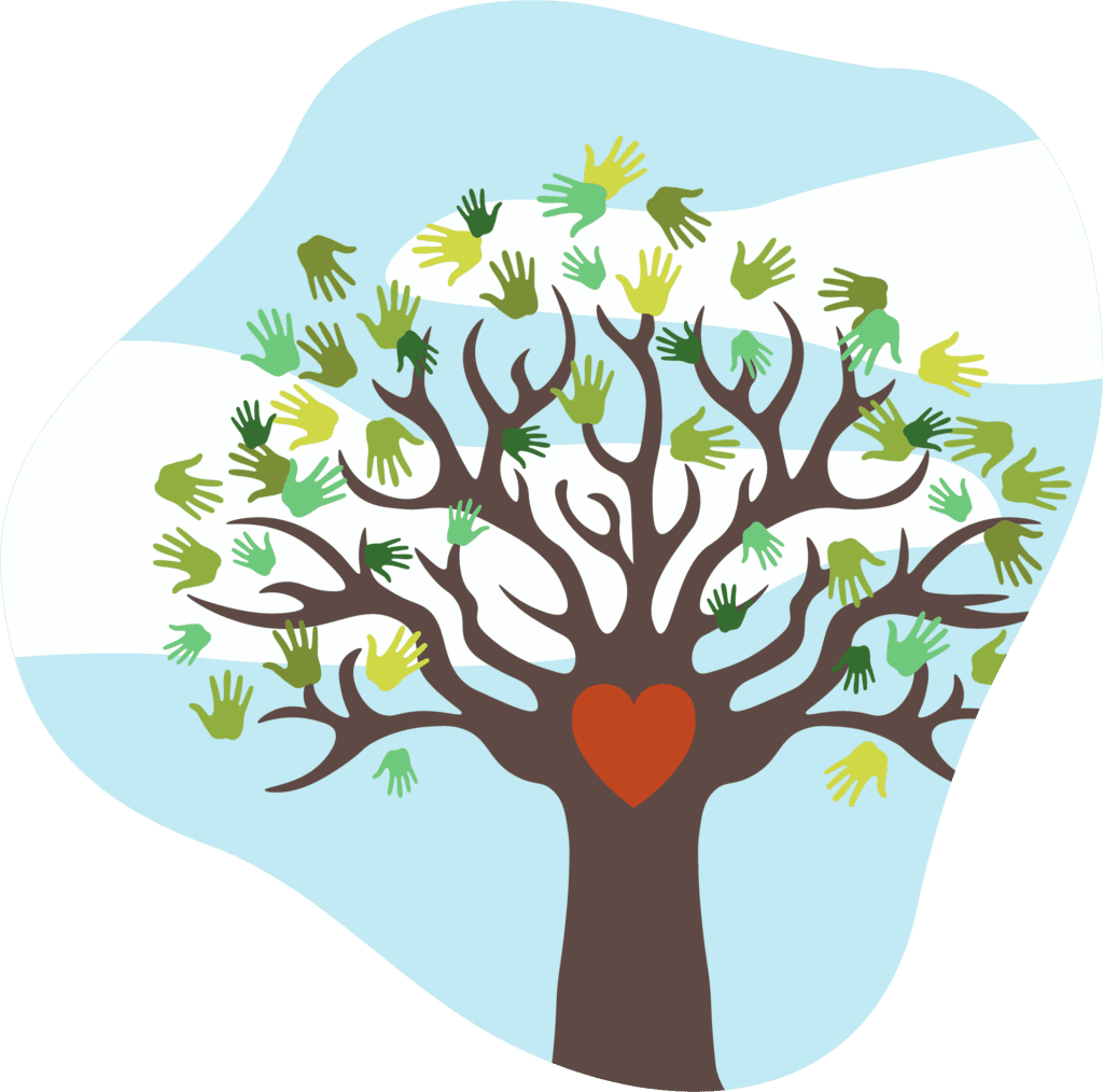 An illustration serving as the concept of a family tree.